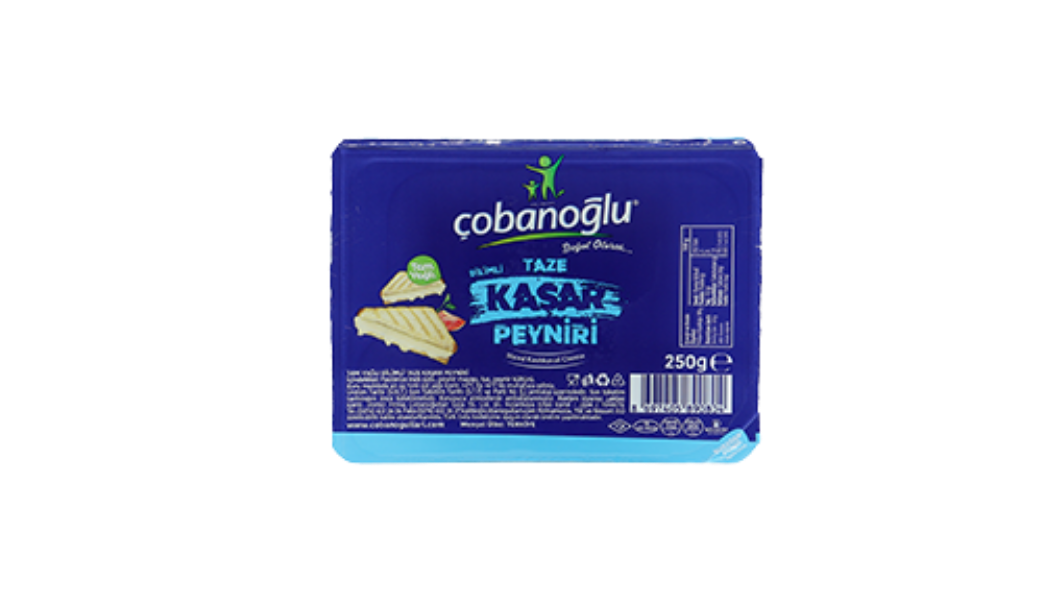 Çobanoğlu Tam Yağlı Dilimli Taze Kaşar 250 Gr urun gorseli