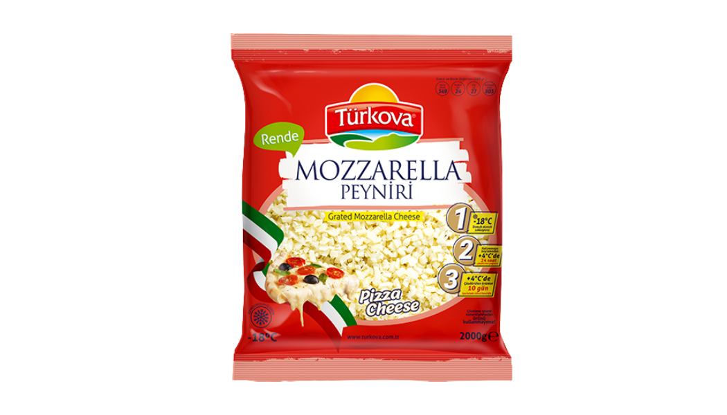 Türkova Rende Mozarella 2000 Gr urun gorseli