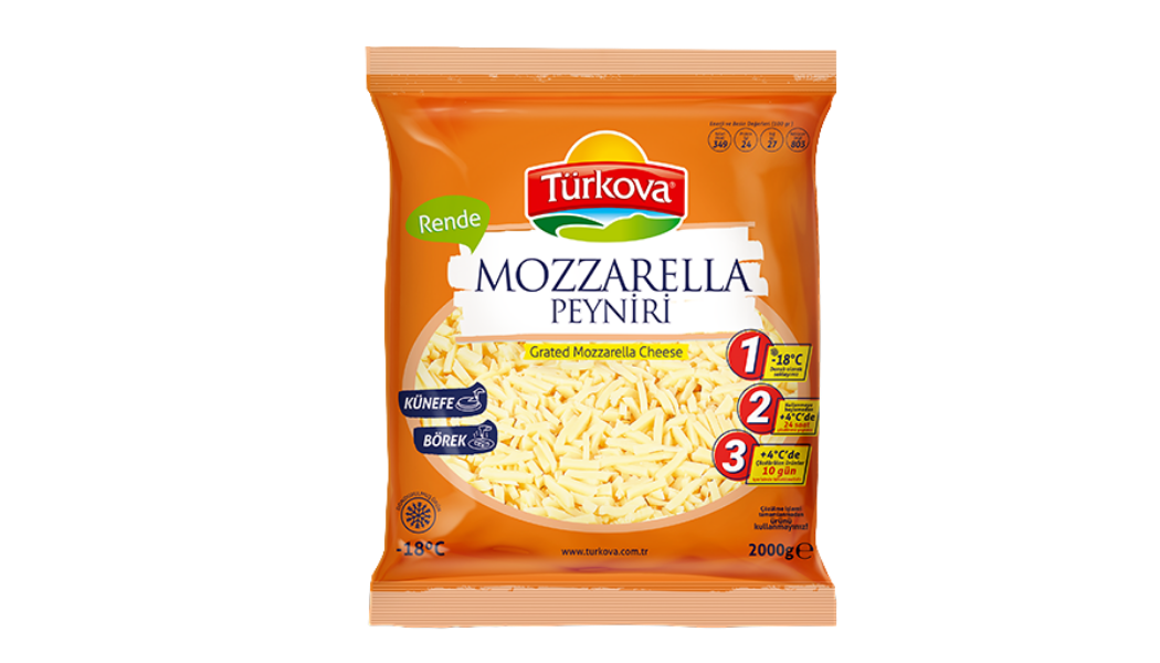 Türkova Rende Mozarella 2000 Gr urun gorseli