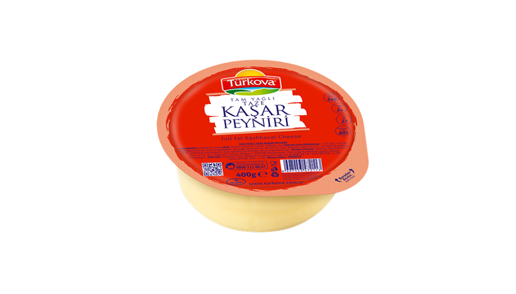 Türkova Tam Yağlı Kaşar Peyniri 400 Gr urun gorseli